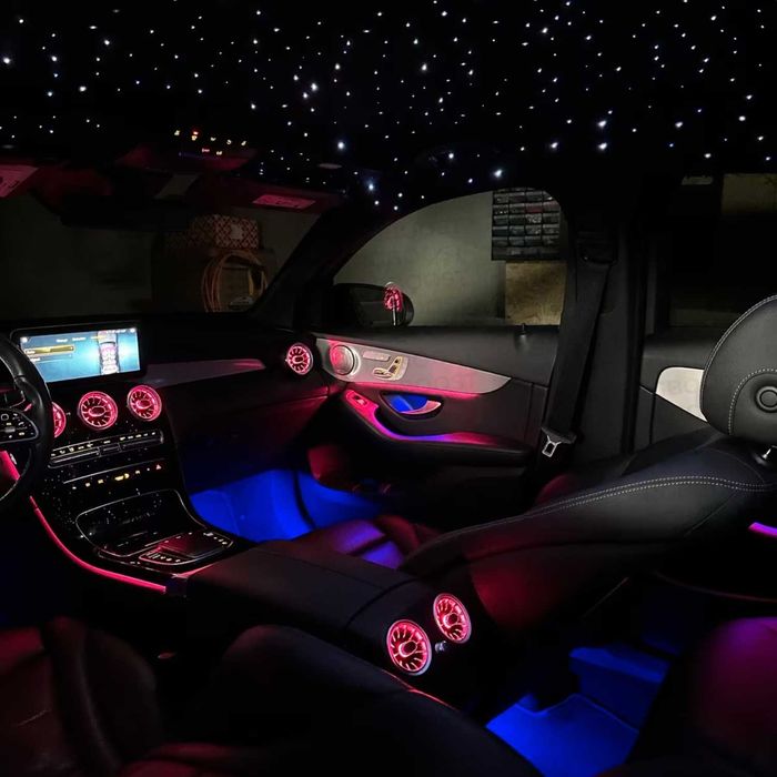 Подсветка Дефлекторы Твиттеры 4D Динамики Burmester Mercedes W205/X253