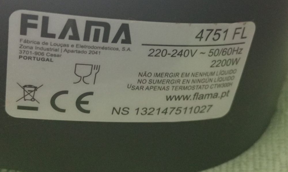 Grelhador elétrico da Flama