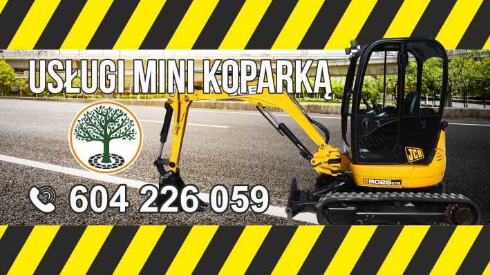 Usługi  minikoparką