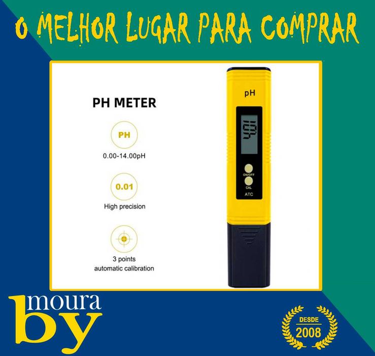 Medidor de PH pureza da água ppm filtro de aquário