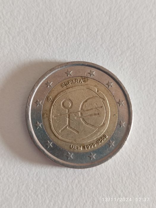 Moedas raras de 2€ e de 1€