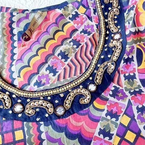 Camisa comprida multicolor