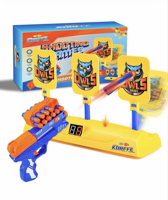 Електрична мішень для стрільби з підрахунком очок та мʼякими набоями