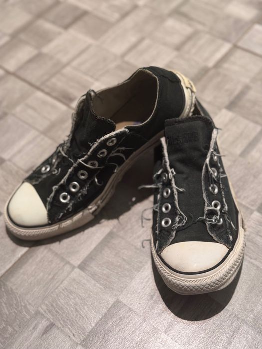 Trampki krótkie niskie NIEsznurowane CONVERSE 39,5 25cm AllStar czarne