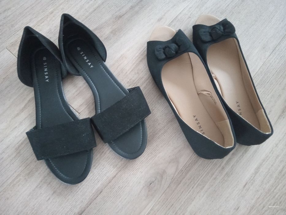 buty sinsay rozm. 40, 2 pary, jak nowe