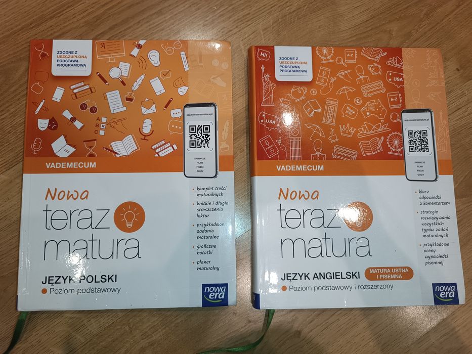 Vademecum z języka polskiego i z języka angielskiego Nowa Teraz Matura