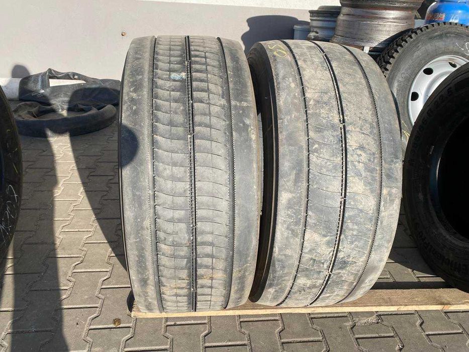 Opony używane przód 385/55R22.5 BRIDGESTONE ECOPIA H-STEER 002 / 8-9mm