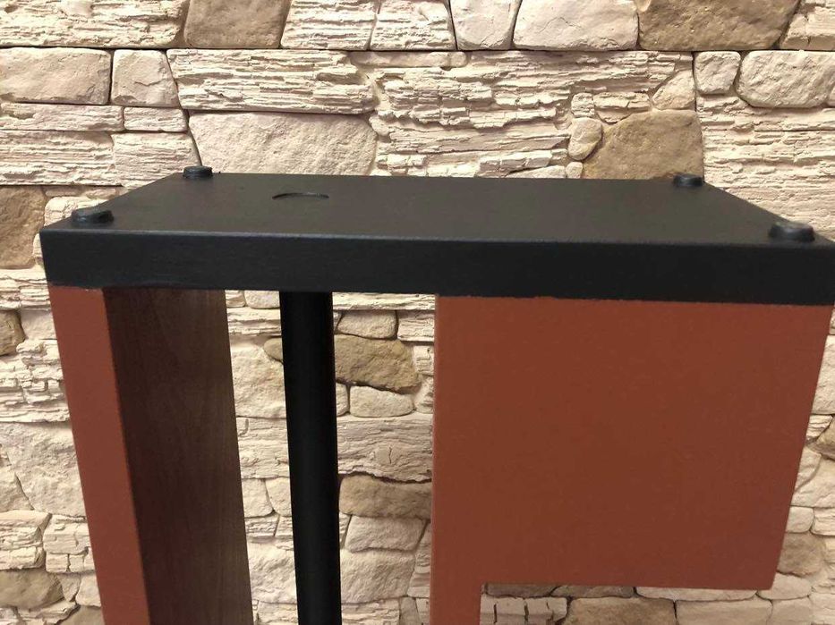 Stojak drewniany na papier toaletowy LOFT + szczotka WC wiele kolorów