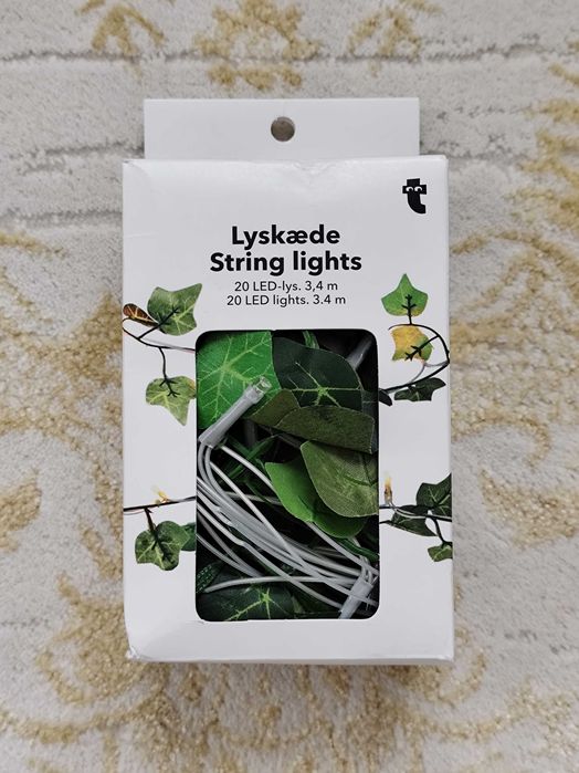 Гірлянда зі штучним листям плюща