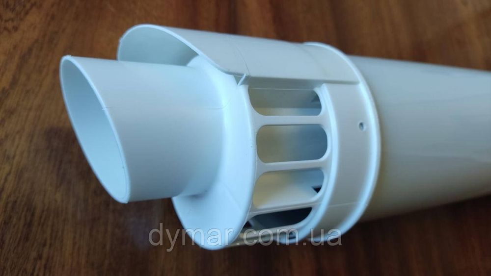 Наконечник для горизонтальних коаксіальних димоходів діаметром 60/100