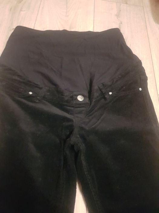 Spodnie ciążowe czarne  sztruksowe  h&M rozmiar M 38