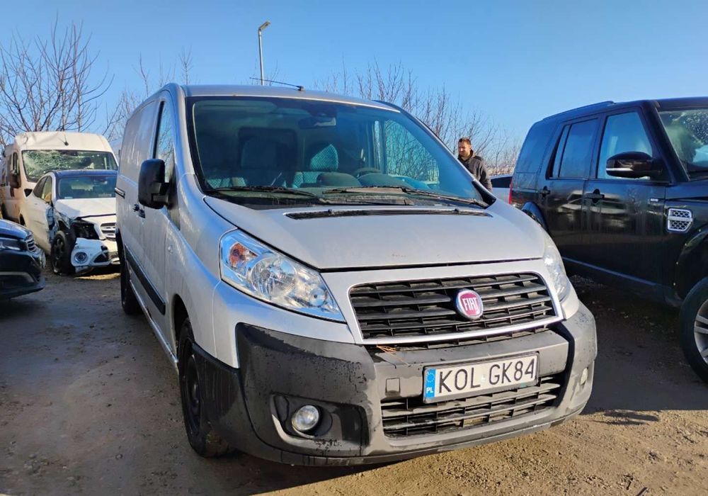Fiat SCUDO  12/2013r, SALON POLSKA. 2.0 DIESEL. Uszkodzony lewy bok.
