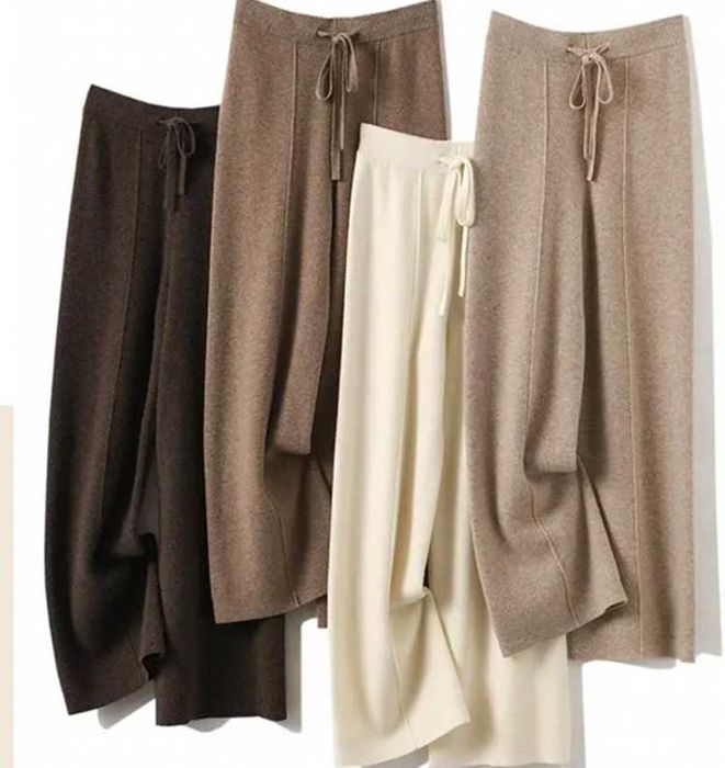 100% вовна шерсть штани Чорний колір останній розмір