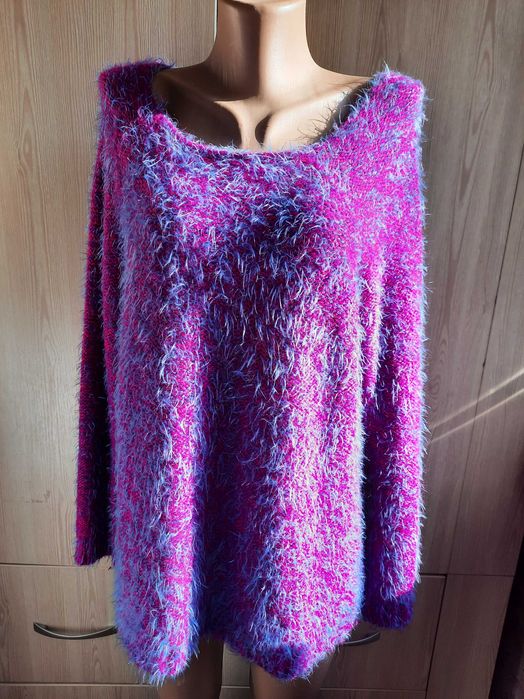 Пуловер пушистый джемпер South uk 18 р. 52 XL