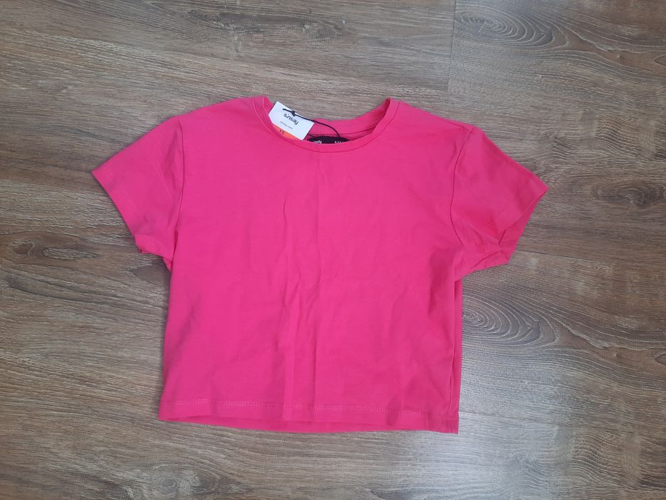 Top krótki różowy