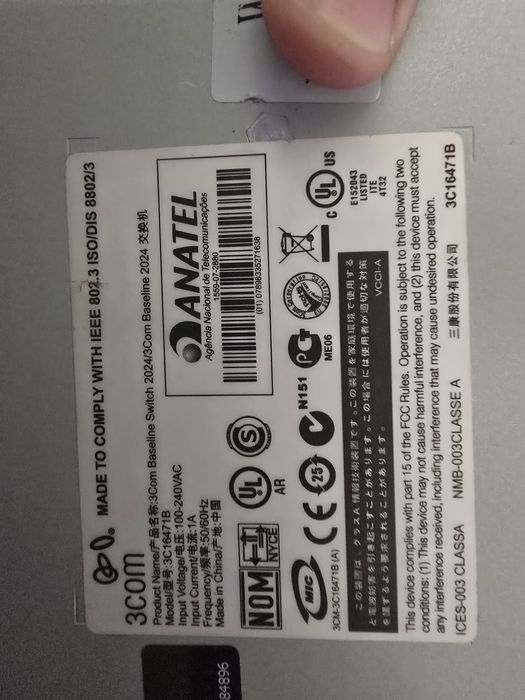 3Com Baseline Switch (Model: 3C16471B) — Робочий, стан гарний