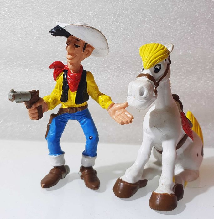 2 Antigos PVC´s ~ "LUCKY LUKE & JOLLY JUMPER" ~ MB ~ Made in Portugal