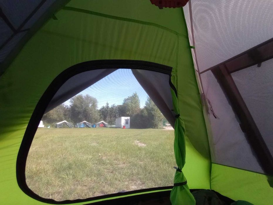 Nowy 2w1 3osobowy Namiot Turystyczny Wodoodporny Kempingowy + Torba