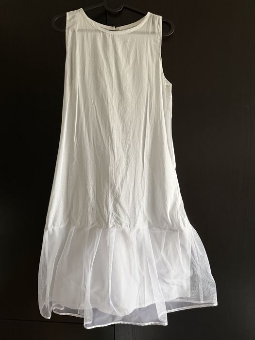 Sukienka Komunia halka, bolerko, buty, sweterek H&M rajstopy torebka