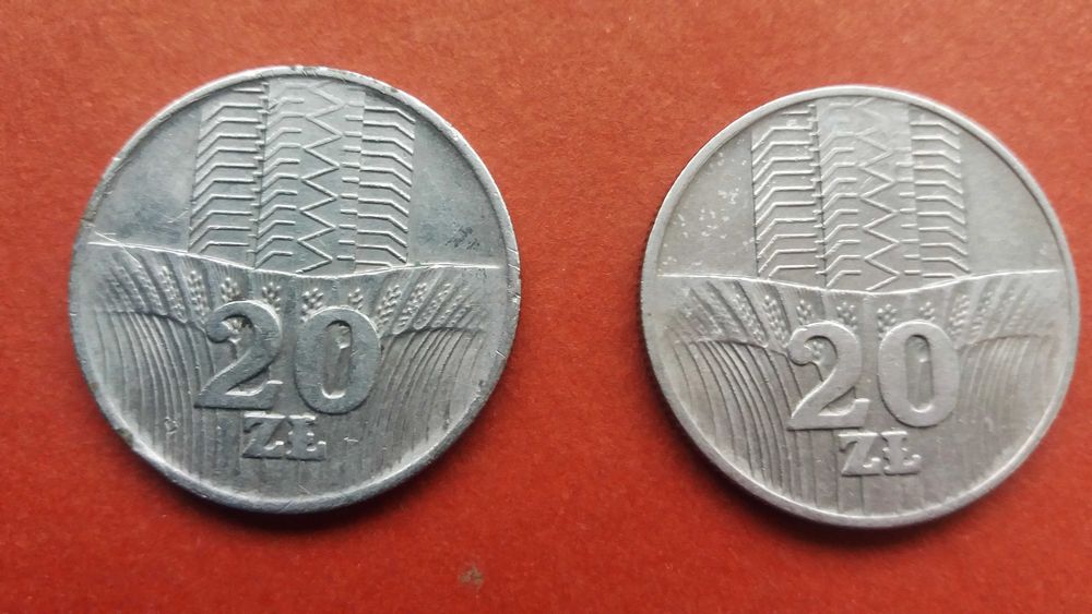PRL 20 złotych - Kłosy, wieżowiec 1973, 1976