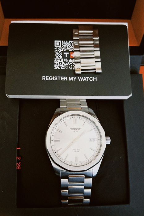 Relogio Tissot Prx100 solar prateado