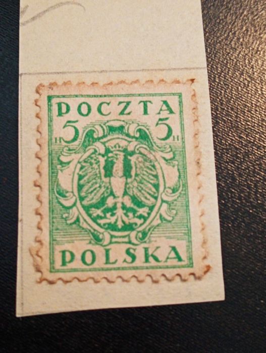 2 selos antigos Polonia Poczta Polska  1919 - Sem carimbo