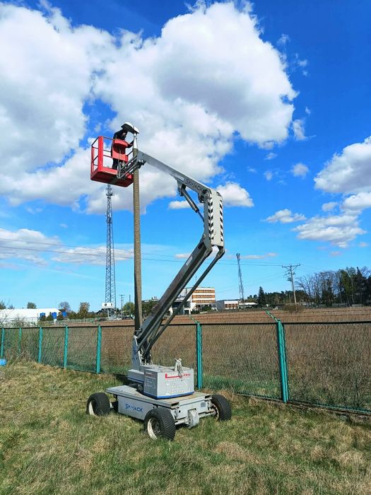 Podnośnik przegubowy 12 m + usługi elektryczne SEP | wynajem z operatorem