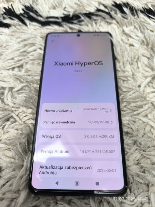 Xiaomi Redmi Note 12 Pro+5G 8/256 GB w idealnym stanie.