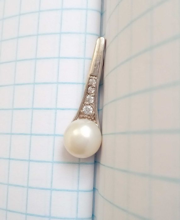 Кулон підвіска Срібло 925 проба, натуральна перлина