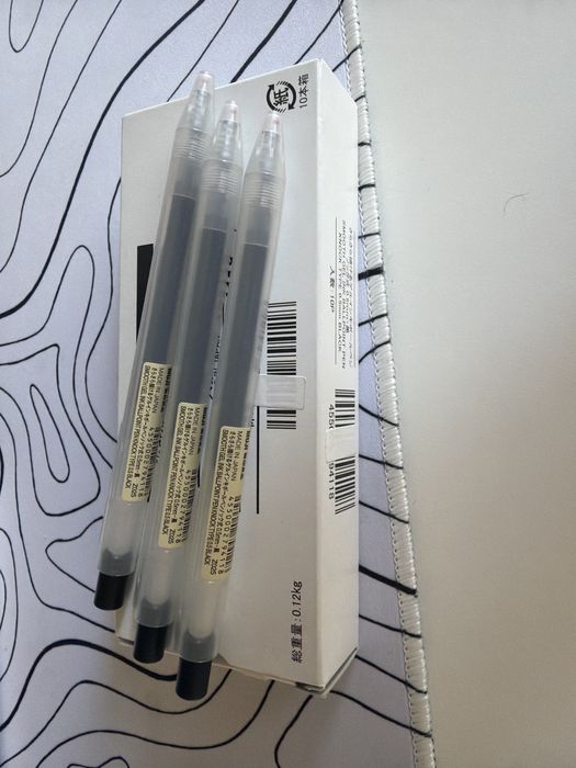 Długopisy muji (3x)
