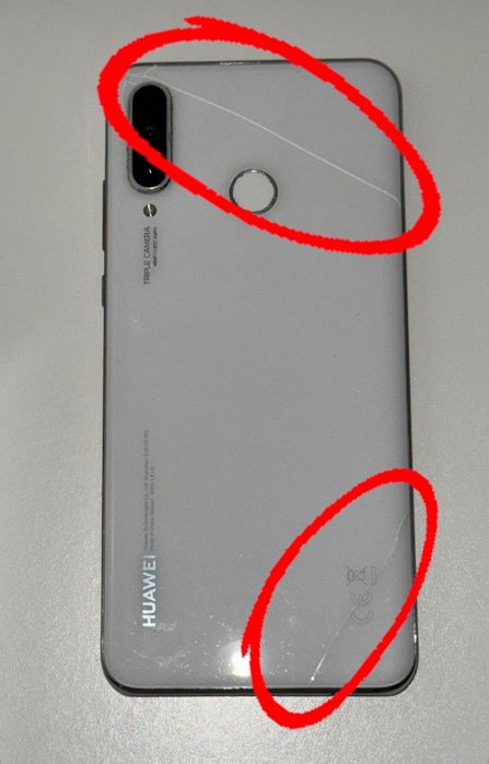 Huawei P30 Lite branco  e relógio Huawei band 6 Rosa