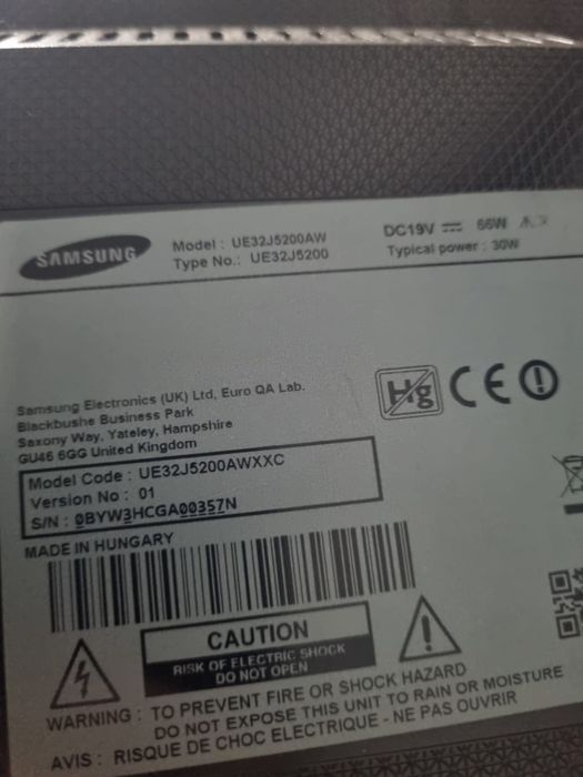 Samsung tv 84cm sem comando