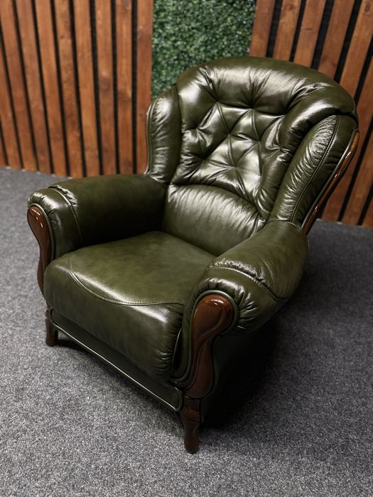 Новий шкіряний гарнітур з Італії. Натуральна шкіра. Кожаный диван.