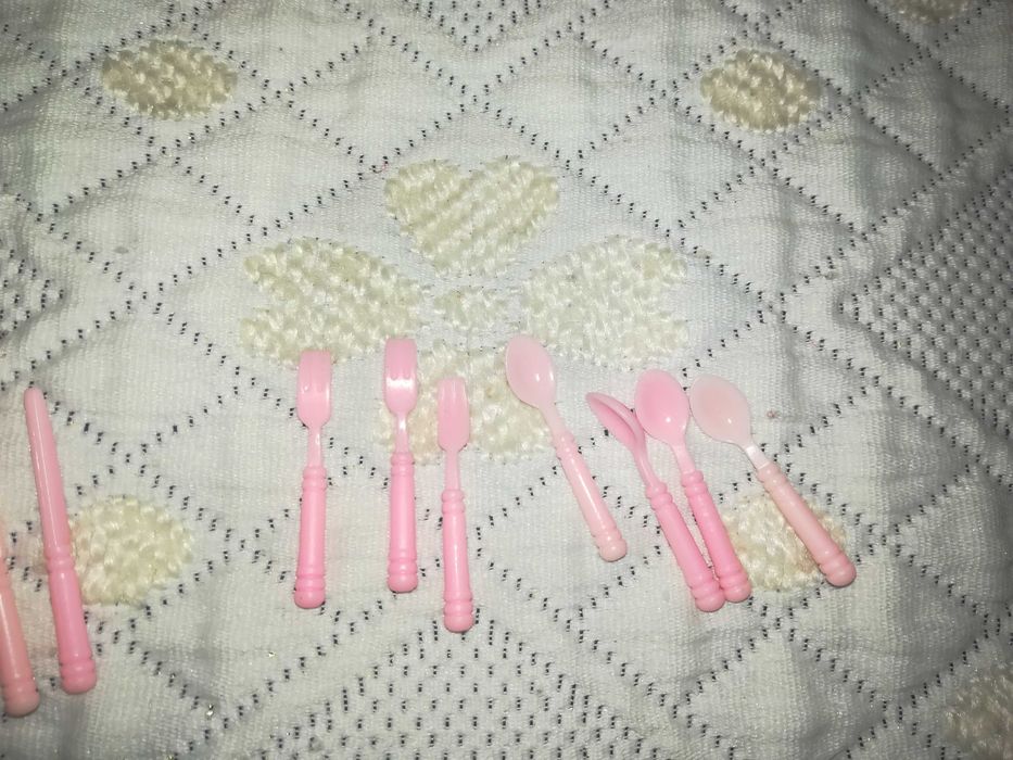 Talheres para Boneca Barbie