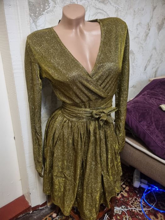 Святкова сукня з люрексовим напиленням