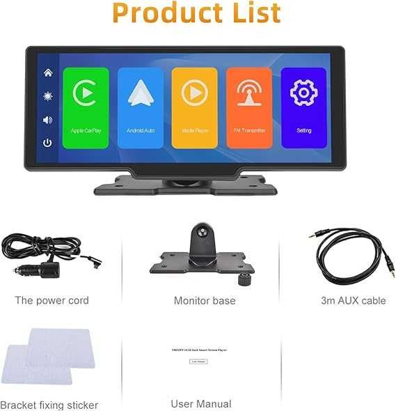 Radio samochodowe Apple Carplay Android 9,3-cala ekran dotykowym IPS