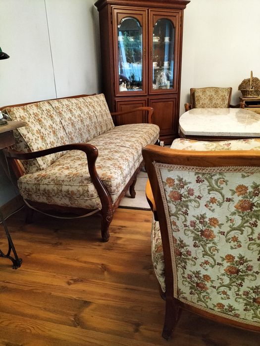 Kanapa i dwa fotele styl Ludwik