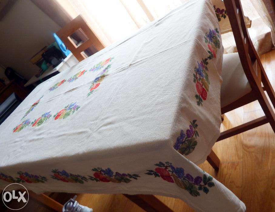 toalha em ponto de cruz