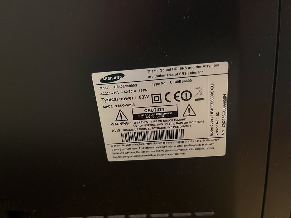 Telewizor samsung 40 cali ue40es6800s