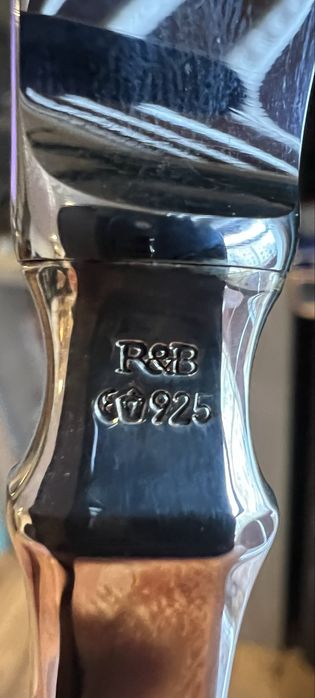 Robbe & Berking Spaten noże srebro 925 komplet 2 szt