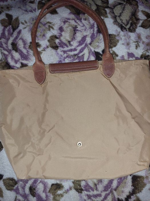 Сумка longchamp шкіряні вставки