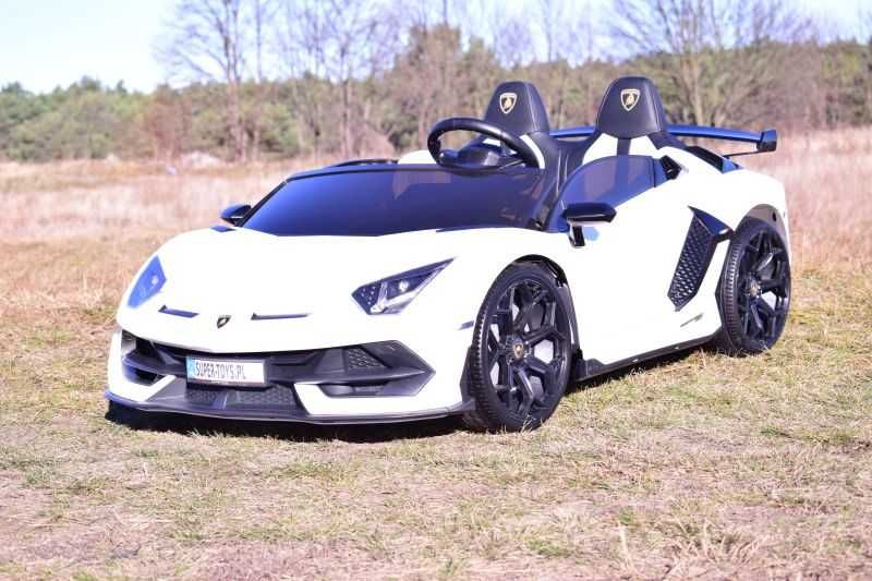 BAWIBUS.PL Auto samochód na akumulator LAMBORGHINI SVJ samochody sportowe FUNKCJA DRIFTU dla dzieci 2x200W dla 2 dzieci dwuosobowy