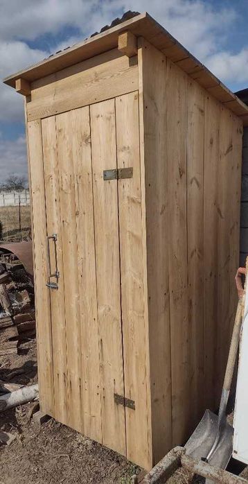 Kibel wc drewniany, wychodek na budowę lub działkę