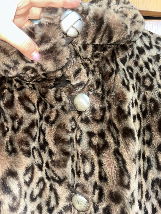 Еко шуба леопардовий принт