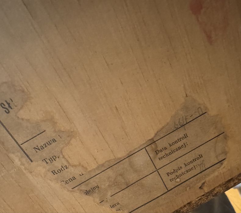 Biurko vintage prl Słubska fabryka mebli