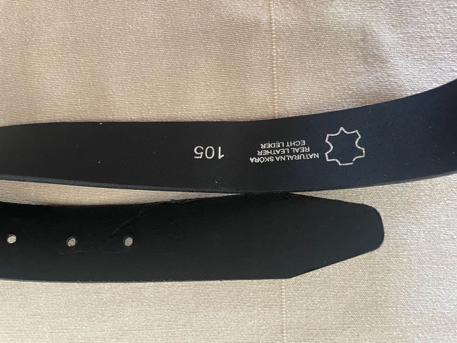 Pasek skórzany męski