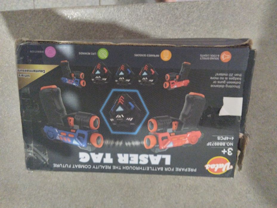 laser tag conjunto de 4 armas e 4 escudos
