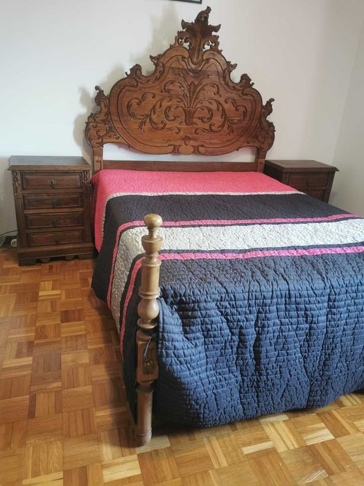 Quarto completo mobilia em madeira maciça estilo d. Jose