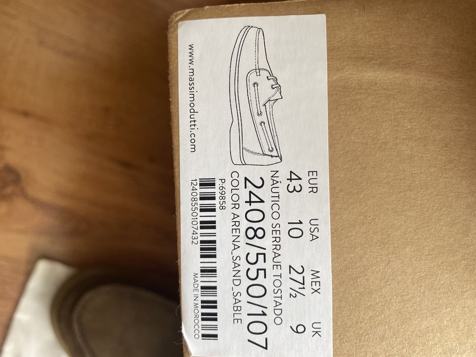Чоловіче взуття Massimo Dutti 43р