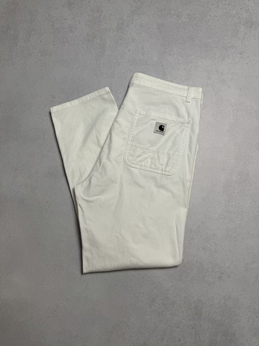 Брюки чиносы Carhartt wip мужские белые (оригинал)